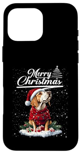 Merry Christmas Beagle Santa Hat Dog Lovers Xmas �X�}�z�P�[�X iPhone 16 Pro Max �p