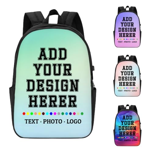 Custom Backpack Custom Bag With Design Your Text Photo Logo Large-capacity Bag Personalized Simply Modern Backpacks