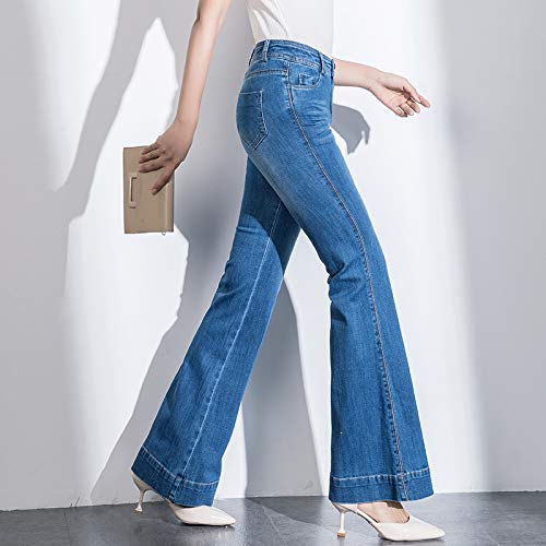 Dames hoog getailleerde wijde pijpen wijd uitlopende elastische stretch plus size broek All Seasons Casual mode broek met zakken - Afbeelding 3