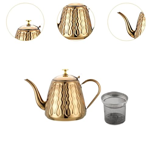 Théière 15L inox dorée, l'infuseur d'excellence pour votre maison