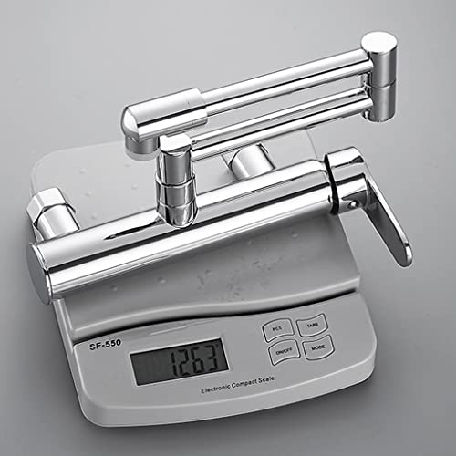 Grifo de relleno de olla LWX de latón para pared con doble mango 6