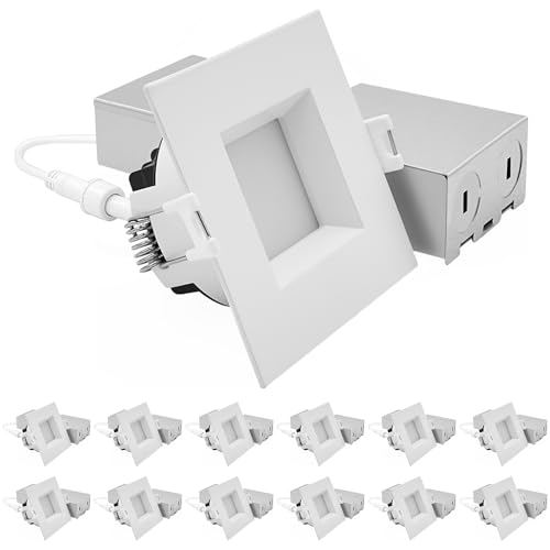 LUXRITE 3 Inch LED Recessed Light (12 Pack)