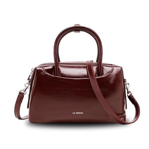 Sac à main en cuir de qualité supérieure LA'FESTIN, petit sac noir chic