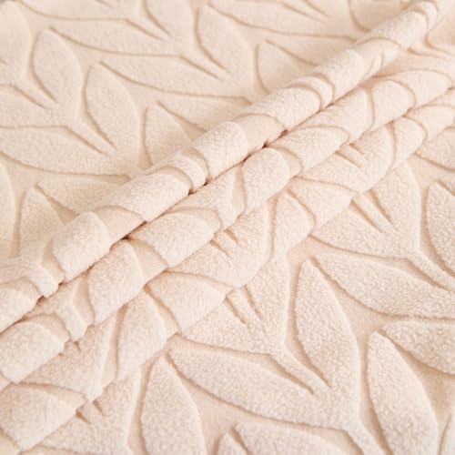 Image of HOMETHREADS Stretchable Elastic Jacquard Chair Seat Cover - Removable & Washable, Durable Seat Protector for Dining Room, Kitchen, Restaurant & Party Chairs (Cream, Pack of 1)