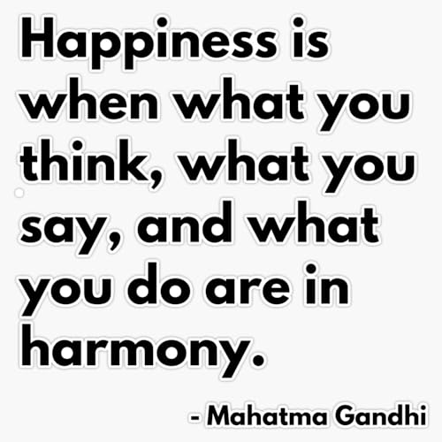 Magnet Happiness is When What You Think, What You say
