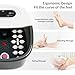 Foot Spa Bath Massager with Heat Bubbles and Vibration Massage and Jets, 16 OZ Tea Tree Oil Foot Soak Epsom Salt, Foot Soaker with Red Light, 22 Massage Rollers, Adjustable Temp -Black