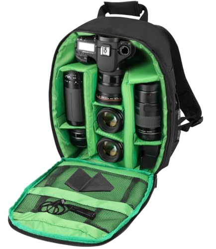 Resistente à Água, Removível Internamente, Mochila Fotograficam, Bolsa para Camera Fotografica, Bolsa Camera, Mochila Profissional Fotógrafo para Câmera Fotográfica Dslr e Acessórios