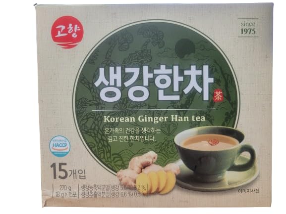 Miniatura 7 de Té de jengibre coreano Té tradicional coreano de hierbas con raíz de jengibre natural  Bolsas de té de bienestar calmante sin cafeína