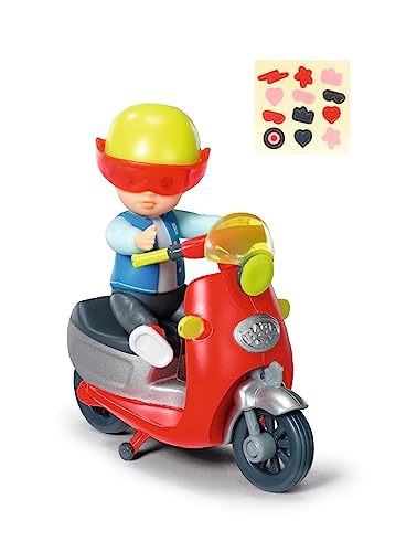 BABY born Minis Playset Simon with Scooter 906118, 7cm Doll with Exclusive Accessories and Moveable Body for Realistic Play - Image 3