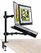 EZM Laptop/Notebook Monitor Extension Adjustable Arm Mount Stand Desktop Clamp with Grommet Mount Option (002-0013)
