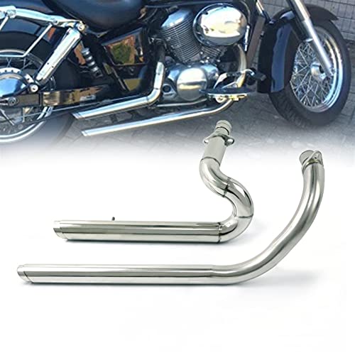 Tubos de escape de acero para Steed 400 y VT600C de alta resistencia