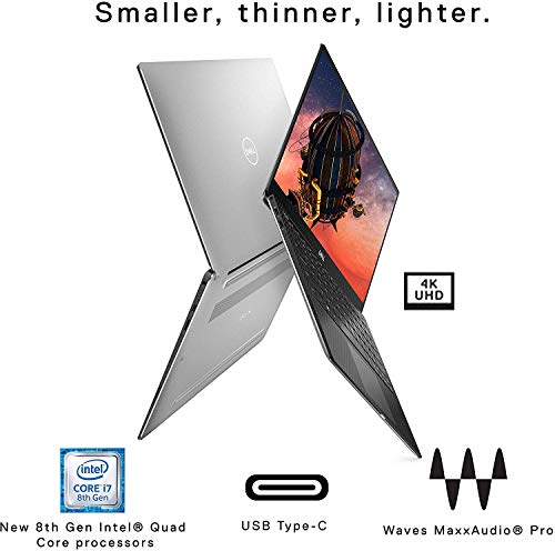 Image of Dell XPS 13 Laptop, 13.3 inch, FHD, Intel Core I5-8265U, Intel UHD 620, 256GB SSD, 8GB RAM, XPS9380-5953SLV-PUS