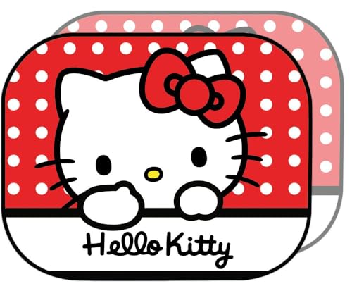 Paire de Rideaux latéraux de Voiture Tataway Hello Kitty 44 x 35 cm, Pare-Soleil, Protection Contre Le Soleil et la Chaleur, Design coloré pour Enfants