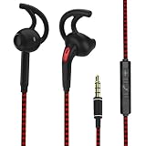 ANFLOWE Running Headphones Wired, In-Ear Sports Earphones with Mic, Tangle-Free...