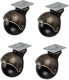 castors 4X Swivel castors, Retro Furniture castors, Sofa Wheels, Coffee...