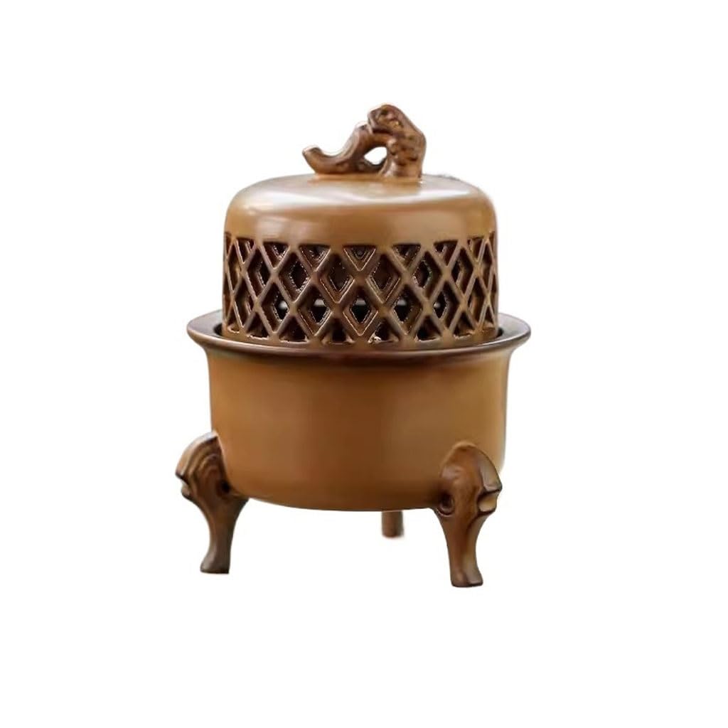 Incense Holder Base Chinese Zen Ceramic Incense Burner Household Sandalwood Agarwood Tray Indoor Aromatherapy