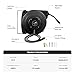 Txecpro Retractable Air Hose Reel, 1/4 IN x 45 FT Hybrid Air Hose Max 300 PSI, Air compressor hose reel with 5 ft Lead in, Ceiling/Wall Mounted air hose reel,Heavy Duty air tool