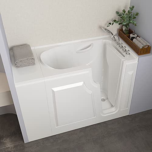 FerdY Floridian 47" Walk-in Bathtub with Right-Side Door Opening and Quick Fill and Drain System, Rectangular Soaking Bathtub in White FerdY Floridian 47" Walk-in Bathtub with Right-Side Door Opening and Quick Fill and Drain System, Rectangular Soaking Bathtub in White