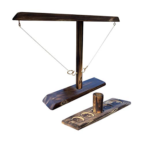 image for Hedgx Ring Toss Games for Adults, Handheld Games with Shot Ladder Bund