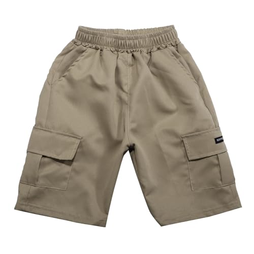 2025 Pantalon Chandal Niño Pantalones Deportivos con Bolsillos de Ocio Informales Bombachos Pierna Recta Chándal Multibolsillos para Chicos 2-17 Años