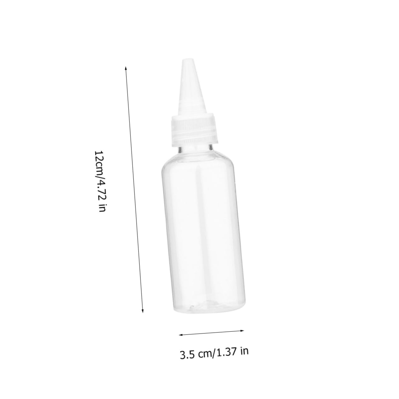 HOLIDYOYO 20pcs Pointed Bottle Seasoning Tip Bottle Clear Condiment Squeeze Bottle Pointed Cap Bottle Hair Color Bottle Pigment Dispenser Bottle Portable Squeeze Bottles White The Pet