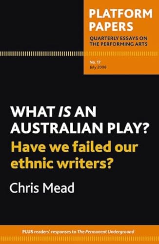 What Is an Australian Play? (Platform Papers)