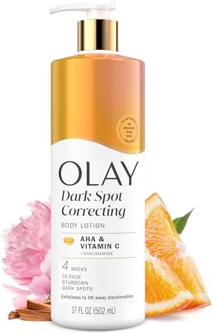 Olay Body Lotion for Women, Tone Enhancing with AHA Serum, Visibly Reduce Discolored Skin, 24hr Moisture & Hydration, Fast Absorbing Formula, Vitamin B3 Complex, For All Skin Types, 17 fl oz