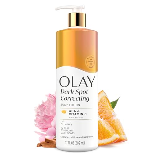 Olay Body Lotion for Women, Tone Enhancing with AHA Serum, Visibly Reduce Discolored Skin, 24hr Moisture & Hydration, Fast Absorbing Formula, Vitamin B3 Complex, For All Skin Types, 17 fl oz