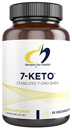 Designs for Health 7-Keto - 100mg 7-OXO DHEA Supplement for Men + Women - Designed to Support Fat Metabolism - Non-GMO + Gluten Free (60 Capsules)