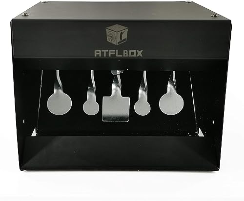 ATFLBOX Pistola de perdigones Se reinicia con el Tiro Central, Metal Bullt Trap Shooting Target para Airgun Rifle