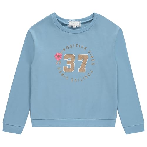BTween Girls Cozy Cotton Blend Sweatshirt Set, 3 Pack of Trendy Sweatshirts for Kids, Sizes 4-124