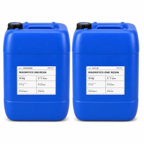 Image of MAGNIFICO One Resin Crystal Clear 3:1 Epoxy Resin & Hardener Kit | 120 KG