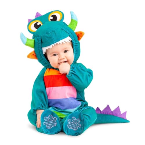 My Other Me   Disfraz de Dragón verde unisex para bebé con gorro, body, patucos y cola talla 7 12 meses. Descubre la fantasía más mágica para tu pequeño aventurero