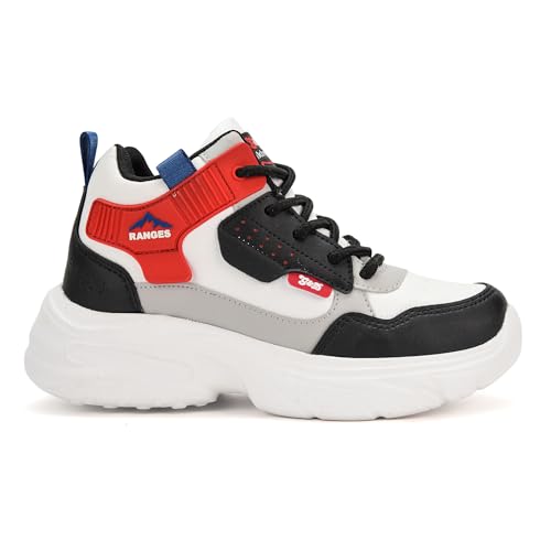 Image of G&D Ranges Unisex Kids Shoes Soft Sole | Memory Form with EVA Sole | Synthetic Upper Breathable, Lightweight | Comfortable & Durable Stylish Indoor & Outdoor | Sports Shoes