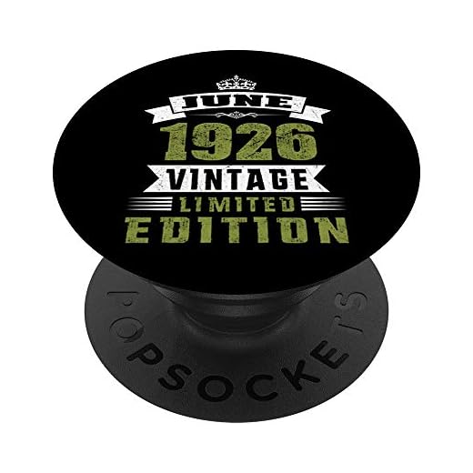 Cumpleaños 365 Vintage Junio 1926 96 Regalos De Cumpleaños Hombres Mujeres PopSockets PopGrip Intercambiable