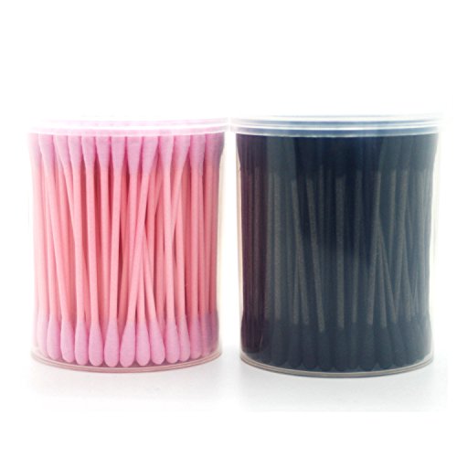 Black Cotton Swab 150pcs & Pink Cotton Swab 150pcs (2SET!)