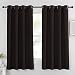Nicetown Room Darkening Blackout Curtains Window Panel Drapes - (Toffee Brown Color) 1 Panel, 52 inch wide by 63 inch long each panel, 8 Grommets / Rings per panel