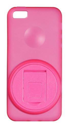 GREEN HOUSE iPhone 5/5S�Ή� �t���ی�t�B���� �N���[�j���O�N���X �t�� �X�g���b�v�z�[����]���X�^���h�P�[�X �s���N GH-CA-IP5RP