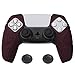 playvital Housse en Silicone Antidérapante pour ps5 Manette,Coque Protection Peau Grip pour ps5 Contrôleur avec Capuchons(Édition Méca)-Compatible avec la Charge-Rouge