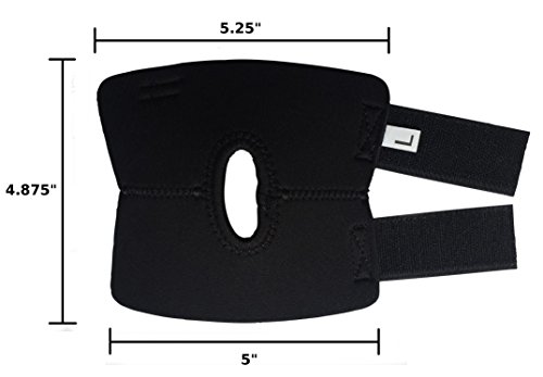 Labra Co. Dog Canine Rear Leg Hock Joint Wrap Protects Wounds as they Heal Compression Brace Heals and Prevents Injuries and Sprains Helps Arthritis (Large)