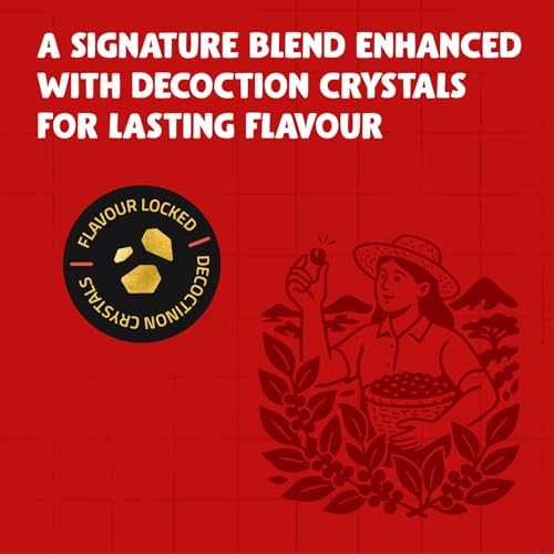 Image of Daily Grind Reserve Instant Coffee Powder 100g | 70% Coffee & 30% Chicory Blend with Strong Taste | Medium Roast | South Blend Instant Coffee for lattes, mochas, Frappes, Cold Coffees