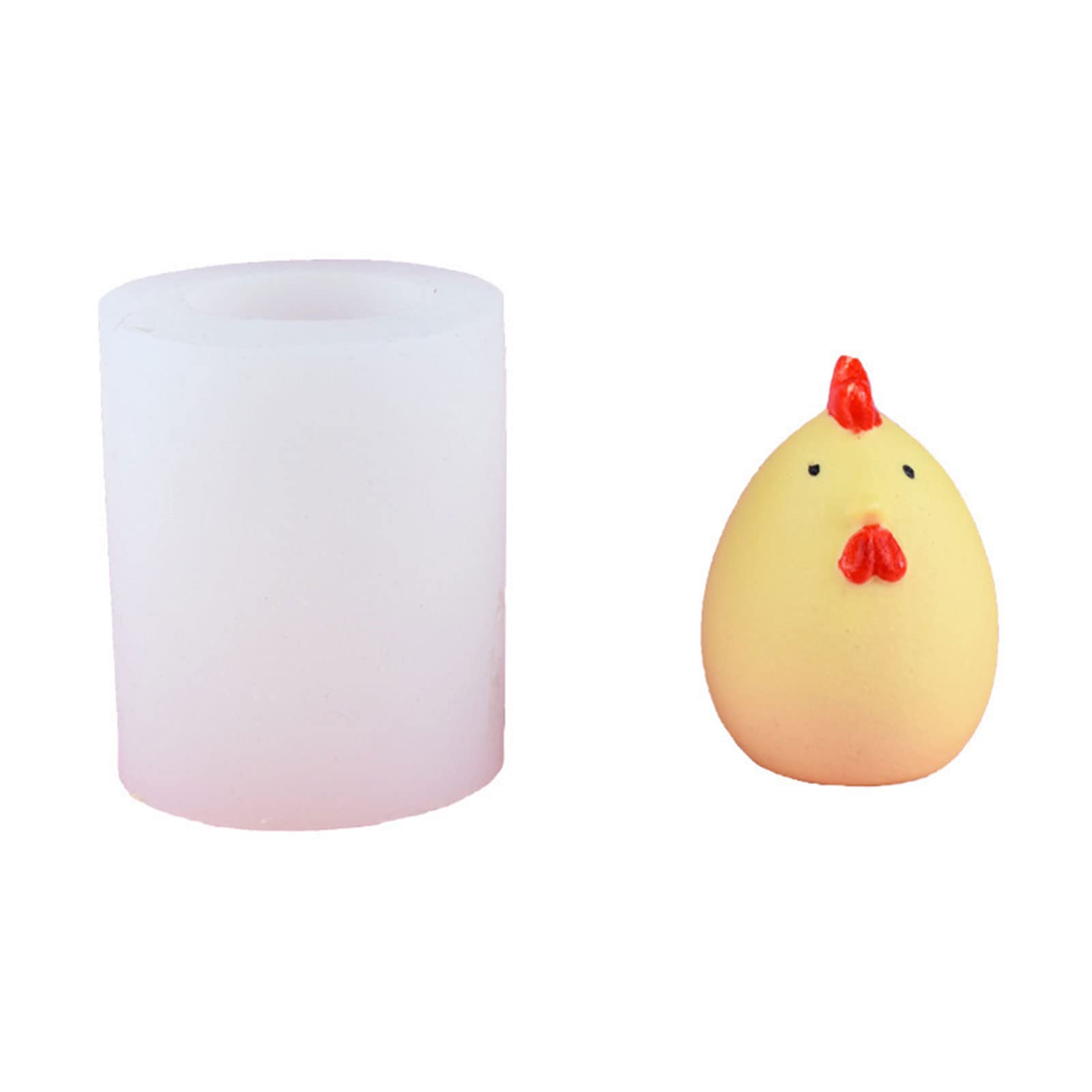 MALSSE Epoxy Soap Mold Chicken Decor Mold for Decorations Making Soap Melt Resin Clay Baking Decorations Gift Ornaments