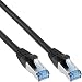 Produktbild InLine 76815S Patchkabel, S/FTP (PiMf), Cat.6A, 500MHz, halogenfrei, Kupfer, schwarz, 15m