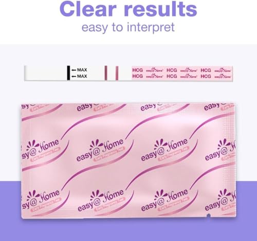 Easy@Home 25 Pregnancy Test Strips for Early Detection 10 mIU/ml, Fertility Test Kit, 25 HCG - Image 4