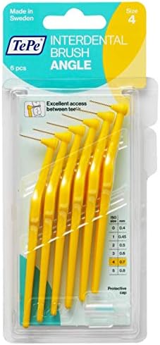 Tepe Angle Interdental Brush 0.7mm 25 Pack Yellow