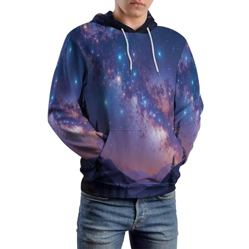 Sweat à capuche homme et femme imprimé paysage 3D manteau de sport hiver