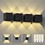 ChangM Wandleuchte Innen Aussen 7W LED Wandlampe Mit Einstellung Des Blattwinkels, IP65