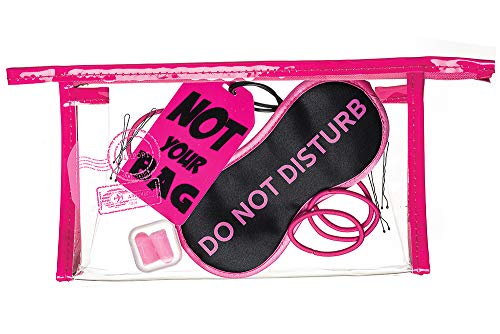 Kit de Acessórios para Viagem, Ricca, Rosa/Preto