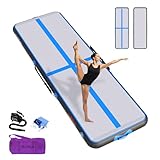 Air Floor 3M 4M Tapis de Gymnastique Gonflable avec Pompe Pratique et 10/20cm d'épaisseur...