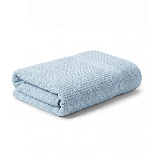 Image of MYTRIDENT Towels for Bath, Finesse Fashion Premium Towel Collection, 100% Cotton Towel, 1 Bath Towel for Men /Women, Highly Absorbent Towels for Bath, 600 GSM, Cloud